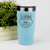 Teal fathers day tumbler Lawn Enforcement Officer