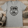 Grey Mens T-Shirt With Lawn Enforecement Officer Design
