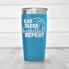 Light Blue basketball tumbler Lifes Cycle Hoops Passion