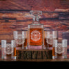 Your Logo Whiskey Decanter and Glasses Gift Set
