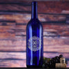 Logo Blue Wine Bottle