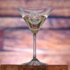 Engraved Crystal Martini Glass