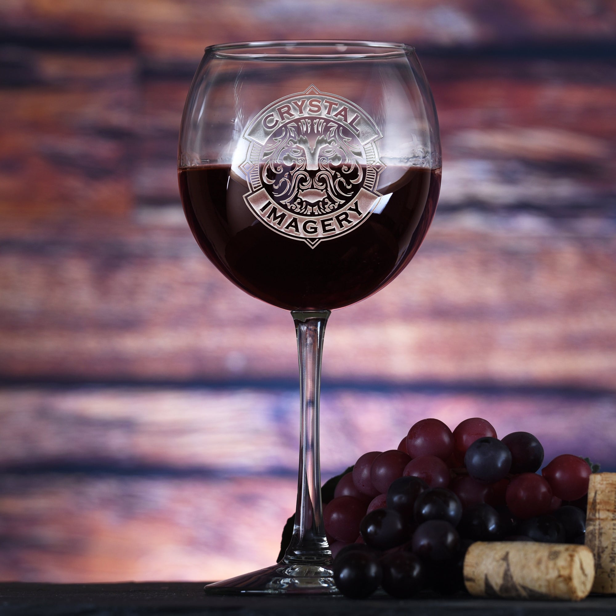 Custom Red Wine Glass Stemware (Single Glass)