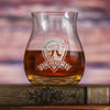 Engraved Crystal Canadian Whiskey Glass