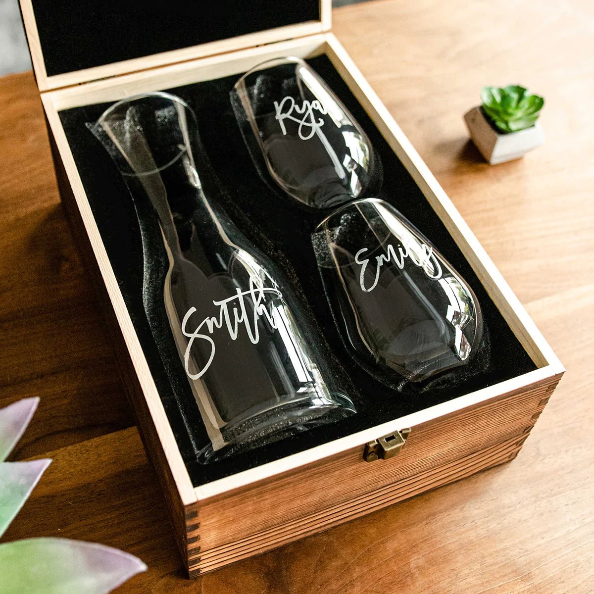 Unique Personalized Personalized Wine Decanter Set Customized wine Gifts for Men by Groovy Guy