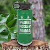Green Hockey Water Bottle With Mvp Most Valuable Parent Design