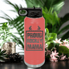Salmon Hockey Water Bottle With Mvp Most Valuable Parent Design