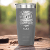 Grey Funny Old Man Tumbler With Magnificent With Age Design