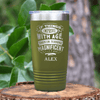 Military Green Funny Old Man Tumbler With Magnificent With Age Design