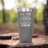 Grey fathers day tumbler May Your Coffee Be Strong