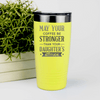 Yellow fathers day tumbler May Your Coffee Be Strong