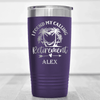 Purple Retirement Tumbler With Meant To Be Retired Design