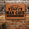 Rawhide Leather Wall Decor With My Cave My Rules Design