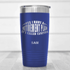 Blue Retirement Tumbler With My Retirement Plan Is Camping Design