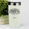White Retirement Tumbler With My Retirement Plan Is Camping Design
