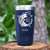 Navy Fishing Tumbler With My Side Gig Design