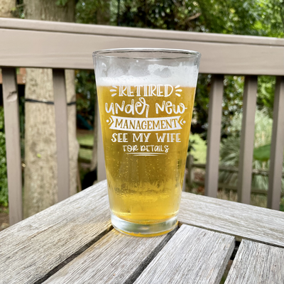 My  Wife Is My Only Boss Pint Glass