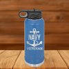 Navy Anchor Veteran Water Bottle