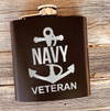 Navy Anchor Veteran Flask
