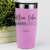 Pink Retirement Tumbler With New Life Loading Design