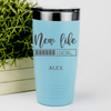 Teal Retirement Tumbler With New Life Loading Design