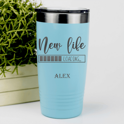 Teal Retirement Tumbler With New Life Loading Design