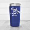 Blue fathers day tumbler Night Gamer Dad