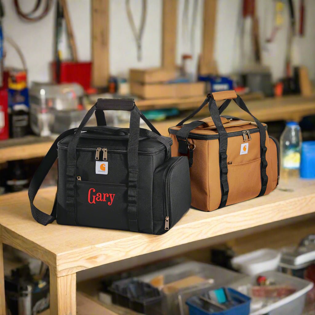 Unique Personalized Carhartt 36 - Can Cooler Customized Cooler Gifts for Men by Groovy Guy