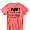 Light Red Mens T-Shirt With No Ugly Children Design