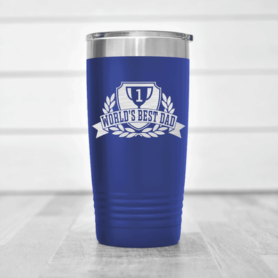 Blue fathers day tumbler Number 1 Dad