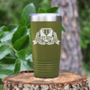Military Green fathers day tumbler Number 1 Dad