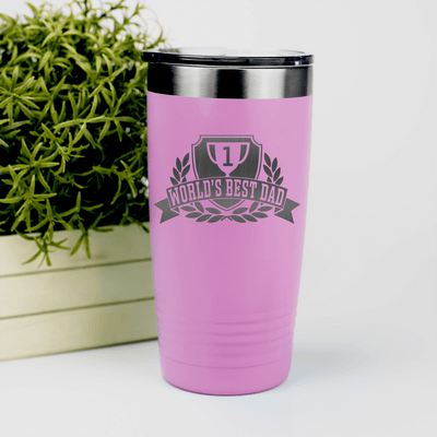Pink fathers day tumbler Number 1 Dad