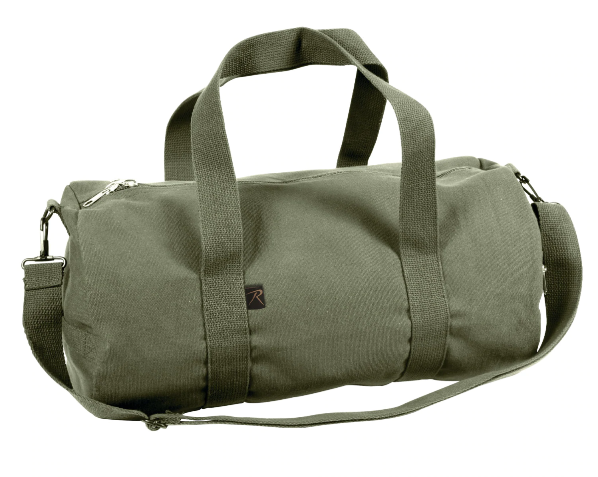 Unique Personalized 19" Heavy Canvas Military Duffel Customized Duffle Bag Gifts for Men by Groovy Guy