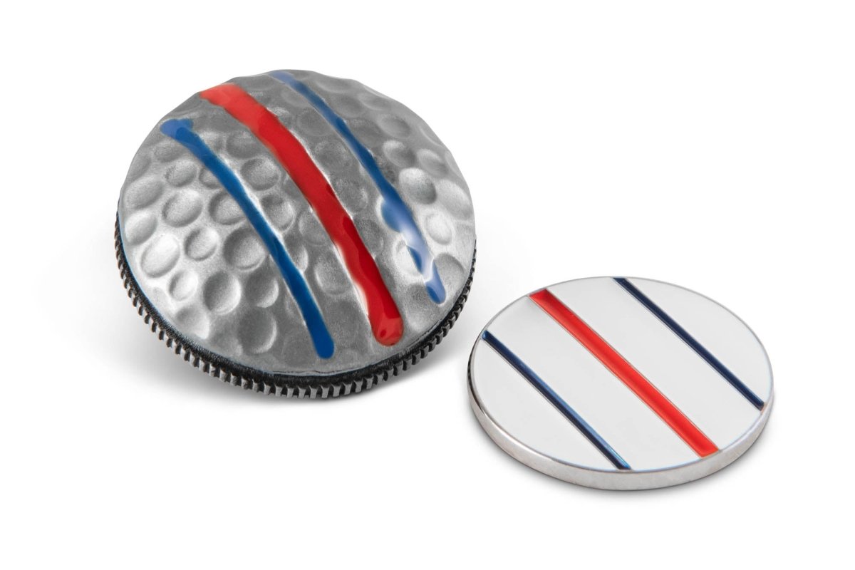 Unique Personalized Silver Golf Ball Marker Customized Gifts for Men by Groovy Guy