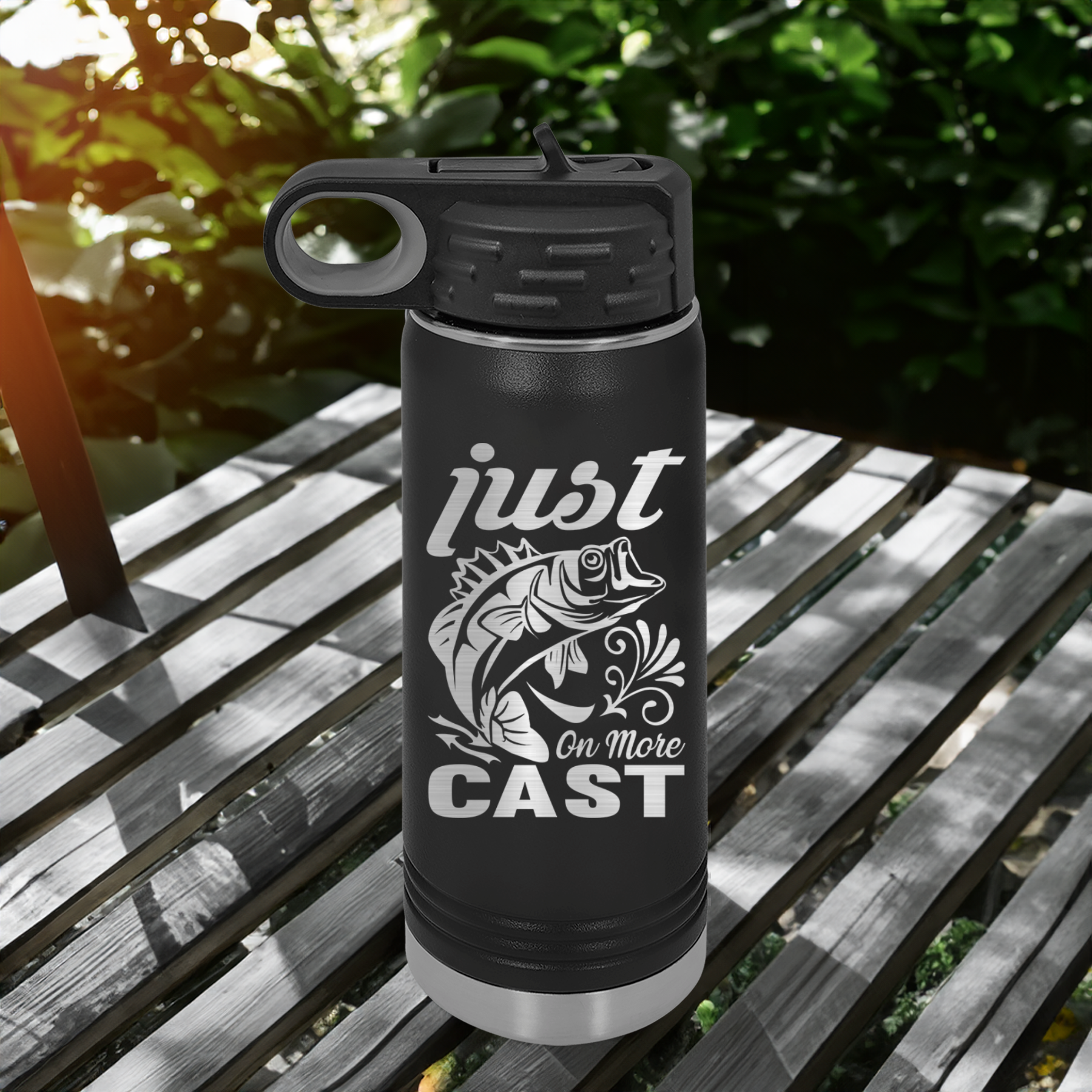 One More Cast Water Bottle