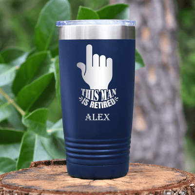 Navy Retirement Tumbler With One Retired Guy Design