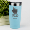 Teal Retirement Tumbler With One Retired Guy Design