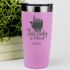 Pink Retirement Tumbler With One Retired Lady Design