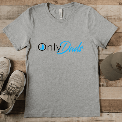 Grey Mens T-Shirt With Only Dads Design