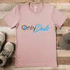 Heather Peach Mens T-Shirt With Only Dads Design