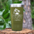 Military Green Retirement Tumbler With Only Looking For A Good Time Design