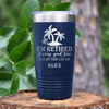 Navy Retirement Tumbler With Only Looking For A Good Time Design