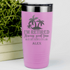 Pink Retirement Tumbler With Only Looking For A Good Time Design