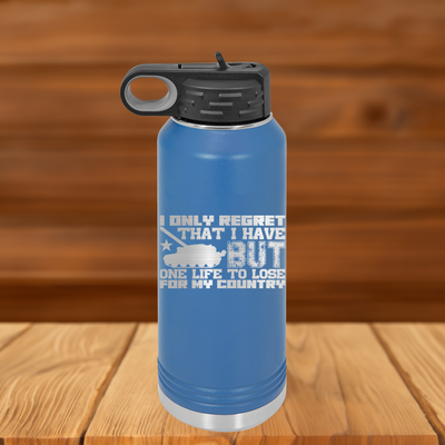 Only One Life To Lose Water Bottle