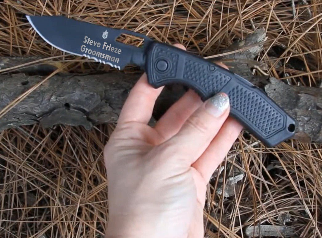 Unique Personalized Ranger Pocket Knife Customized Gifts for Men by Groovy Guy