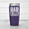 Purple fathers day tumbler Outnumbered Girl Dad