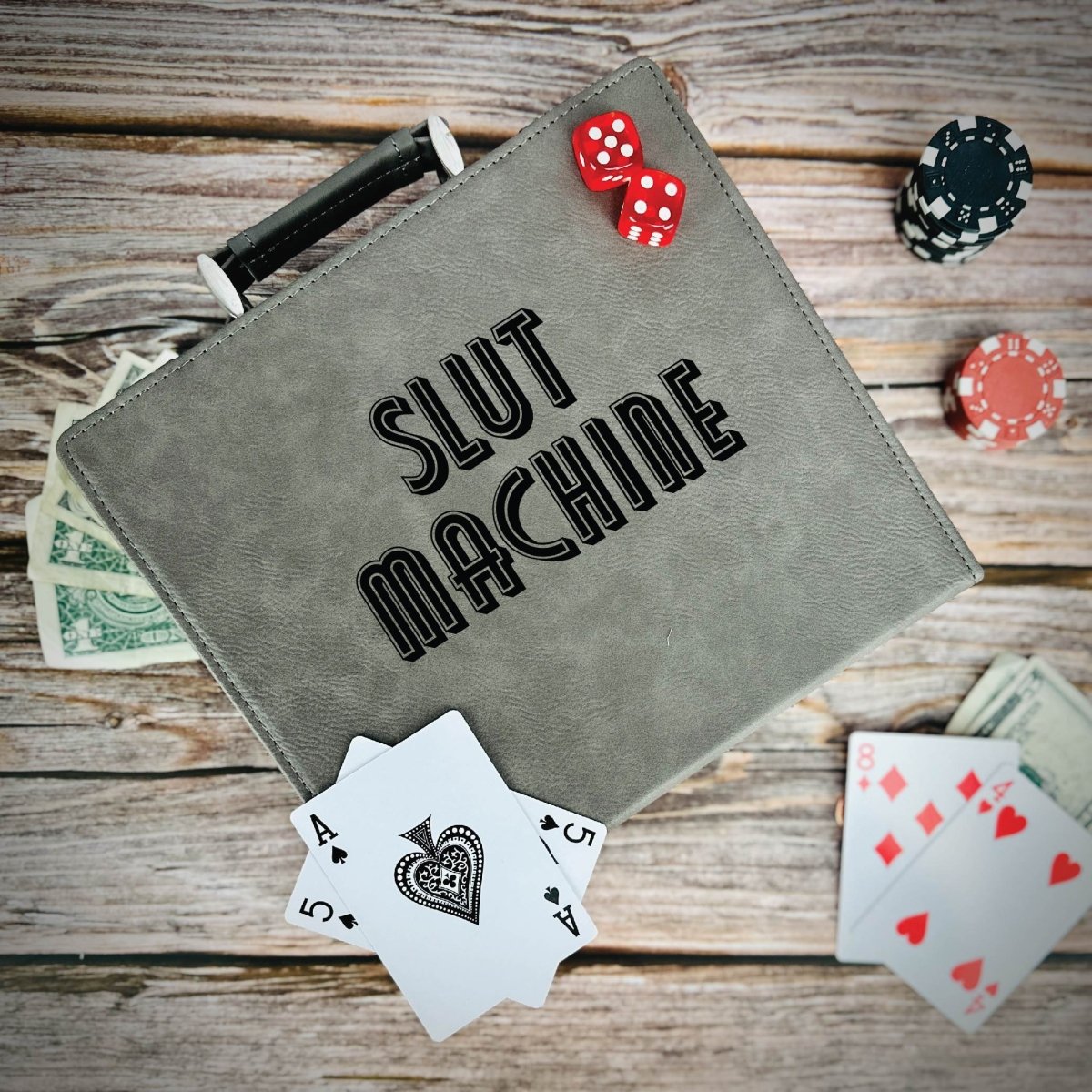 Unique Personalized Sure Win Poker Pro Set Customized Gift Set Gifts for Men by Groovy Guy