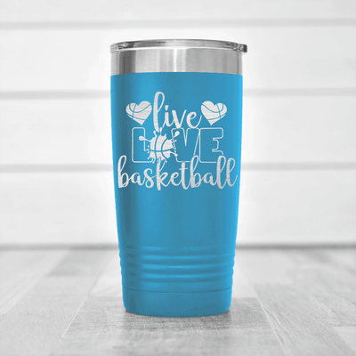 Light Blue basketball tumbler Passion For The Game