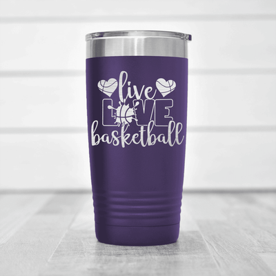 Purple basketball tumbler Passion For The Game