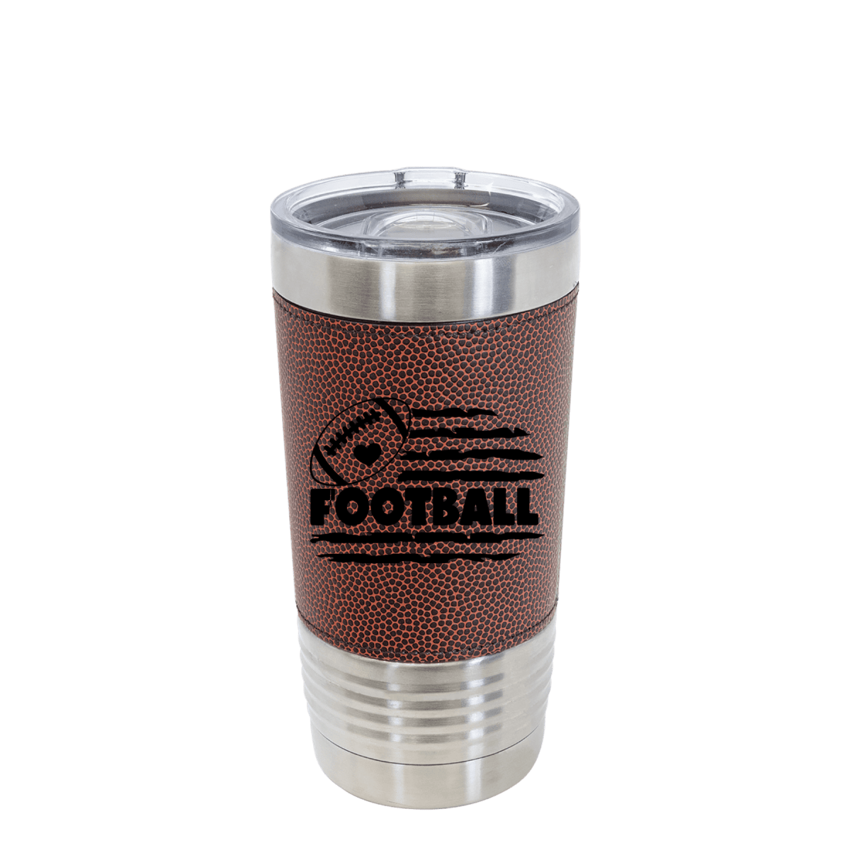 Unique Personalized Patriotic Pigskin pride Football Tumbler Customized Football Tumbler Gifts for Men by Groovy Guy